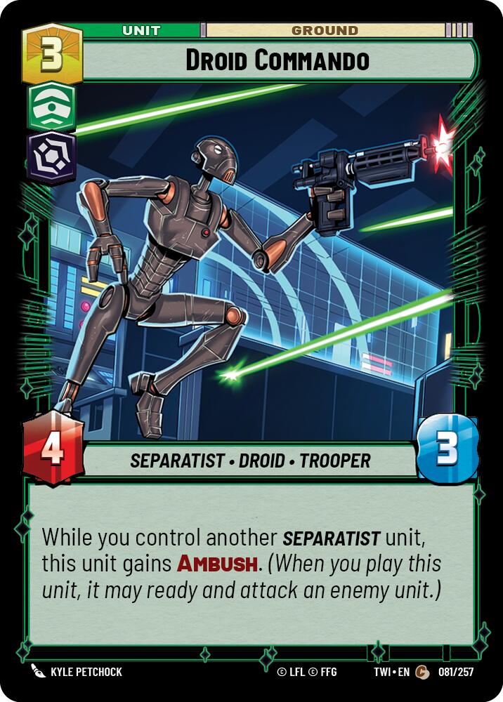 Droid Commando (081/257) (081/257) [Twilight of the Republic] | Exor Games New Glasgow