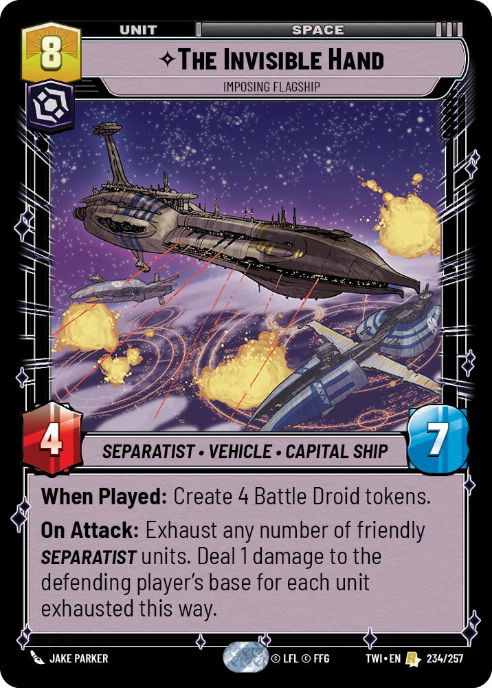 The Invisible Hand - Imposing Flagship (234/257) (234/257) [Twilight of the Republic] | Exor Games New Glasgow
