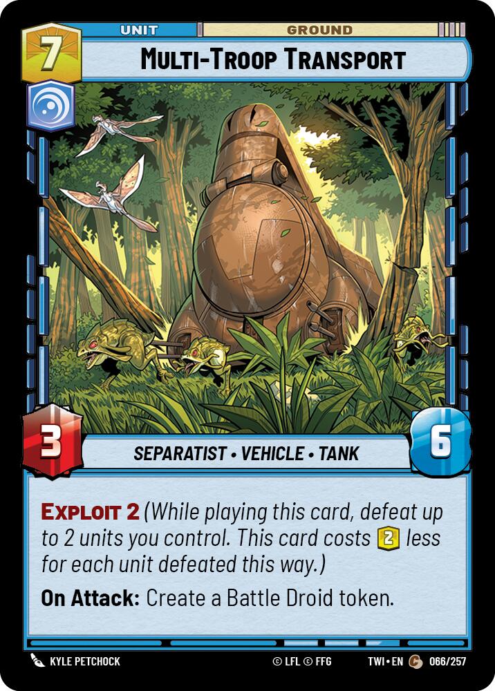 Multi-Troop Transport (066/257) (066/257) [Twilight of the Republic] | Exor Games New Glasgow
