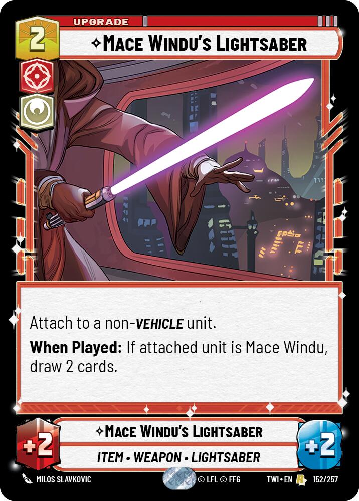 Mace Windu's Lightsaber (152/257) (152/257) [Twilight of the Republic] | Exor Games New Glasgow
