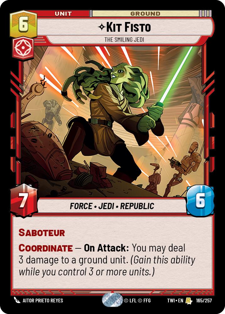 Kit Fisto - The Smiling Jedi (165/257) (165/257) [Twilight of the Republic] | Exor Games New Glasgow
