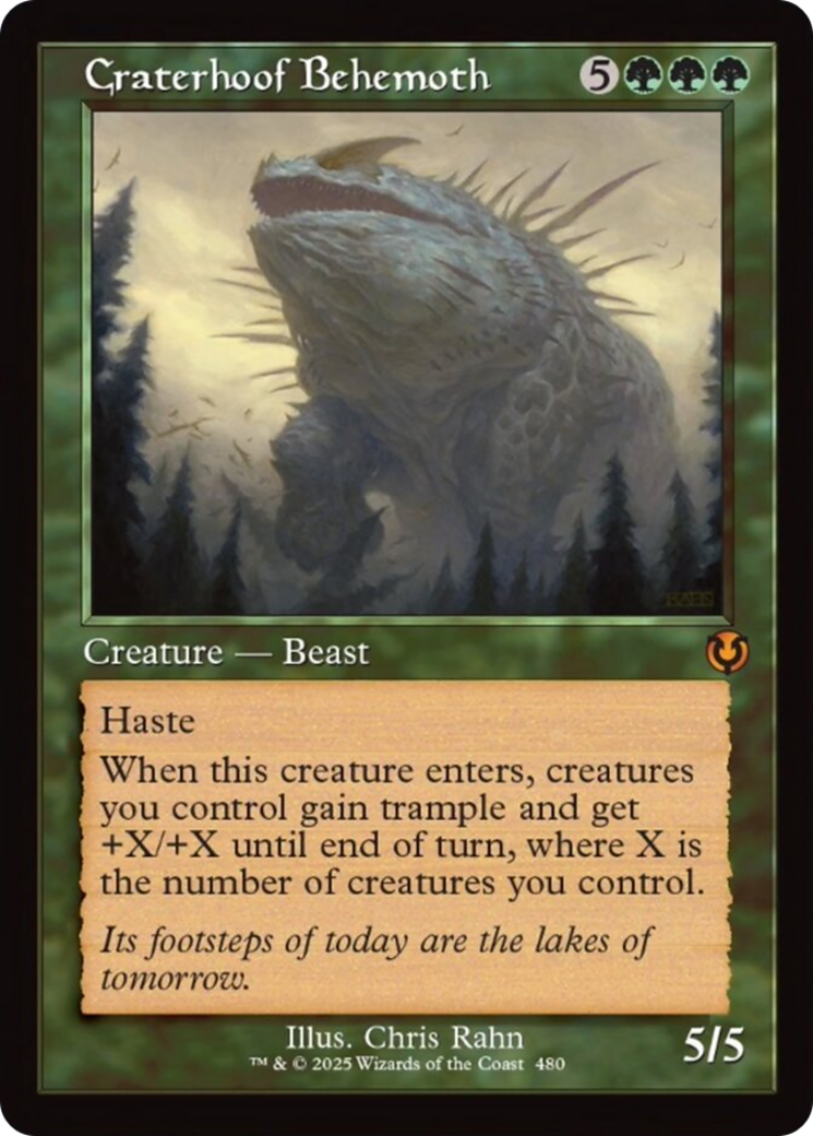 Craterhoof Behemoth (Retro Frame) [Innistrad Remastered] | Exor Games New Glasgow