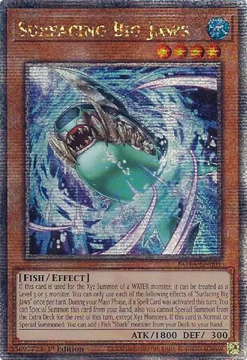 Surfacing Big Jaws (Quarter Century Secret Rare) [ROTA-EN001] Quarter Century Secret Rare | Exor Games New Glasgow