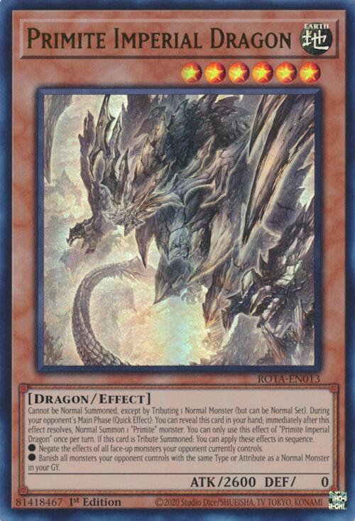 Primite Imperial Dragon [ROTA-EN013] Ultra Rare | Exor Games New Glasgow