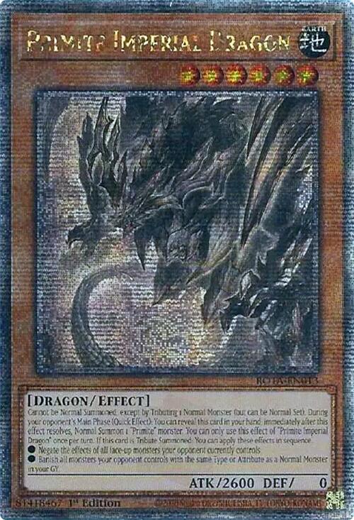 Primite Imperial Dragon (Quarter Century Secret Rare) [ROTA-EN013] Quarter Century Secret Rare | Exor Games New Glasgow