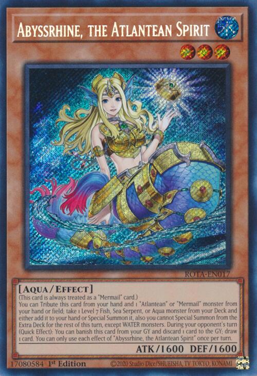 Abyssrhine, the Atlantean Spirit [ROTA-EN017] Secret Rare | Exor Games New Glasgow