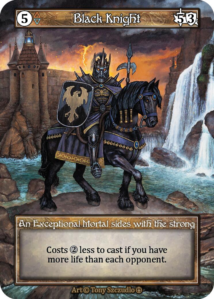 Black Knight (Foil) [Arthurian Legends] | Exor Games New Glasgow