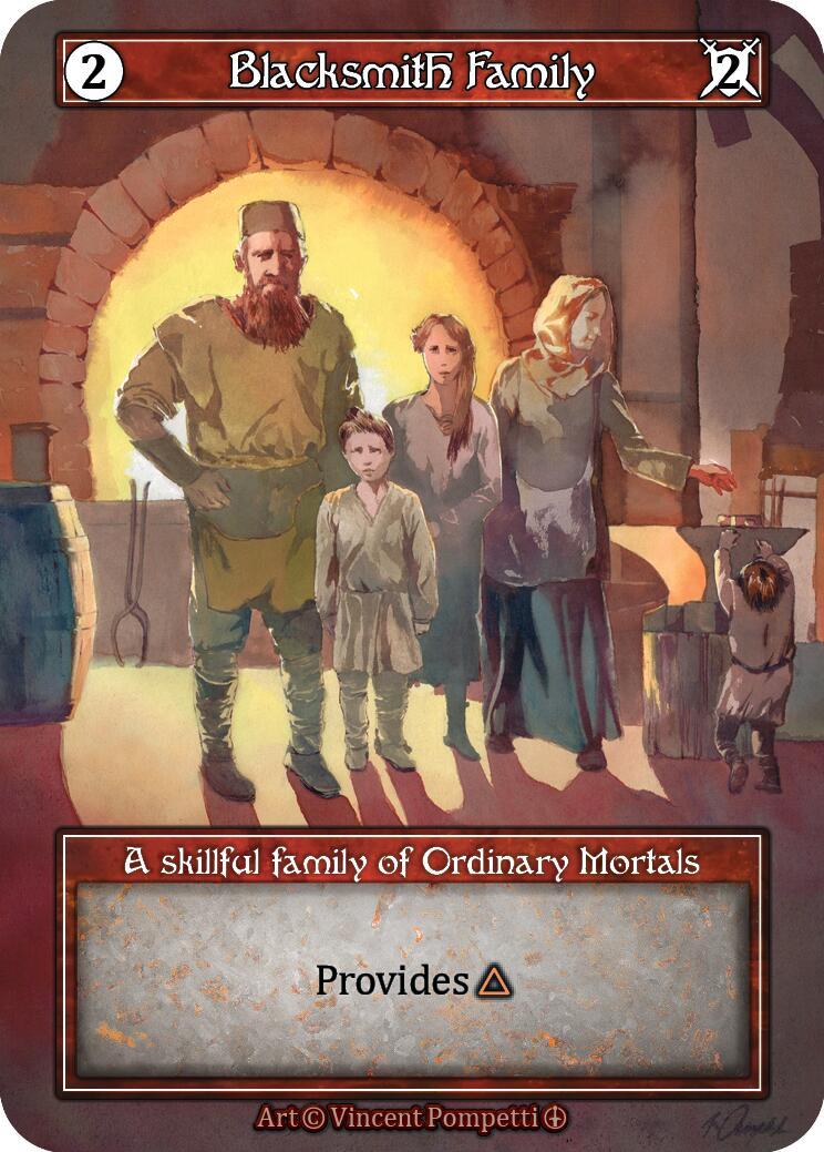 Blacksmith Family (Foil) [Arthurian Legends] | Exor Games New Glasgow