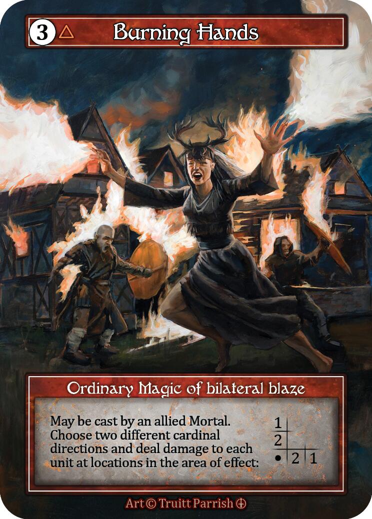 Burning Hands (Foil) [Arthurian Legends] | Exor Games New Glasgow