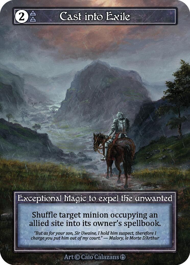 Cast into Exile (Foil) [Arthurian Legends] | Exor Games New Glasgow