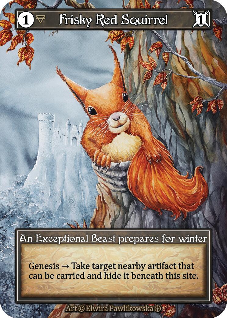 Frisky Red Squirrel (Foil) [Arthurian Legends] | Exor Games New Glasgow