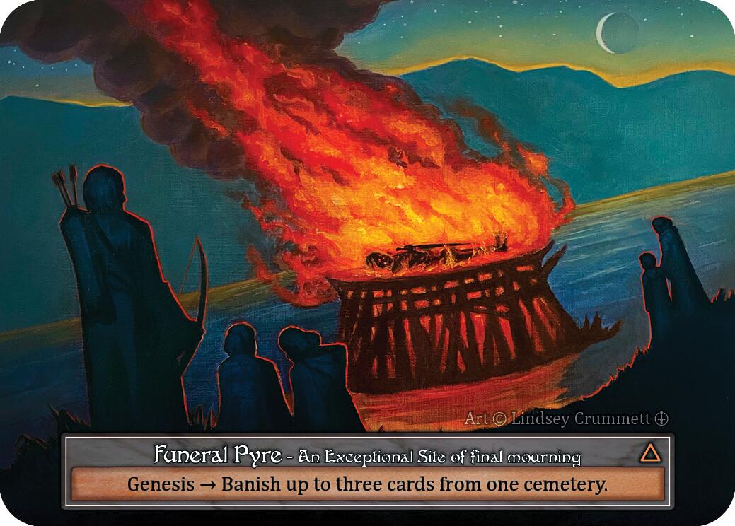 Funeral Pyre (Foil) [Arthurian Legends] | Exor Games New Glasgow