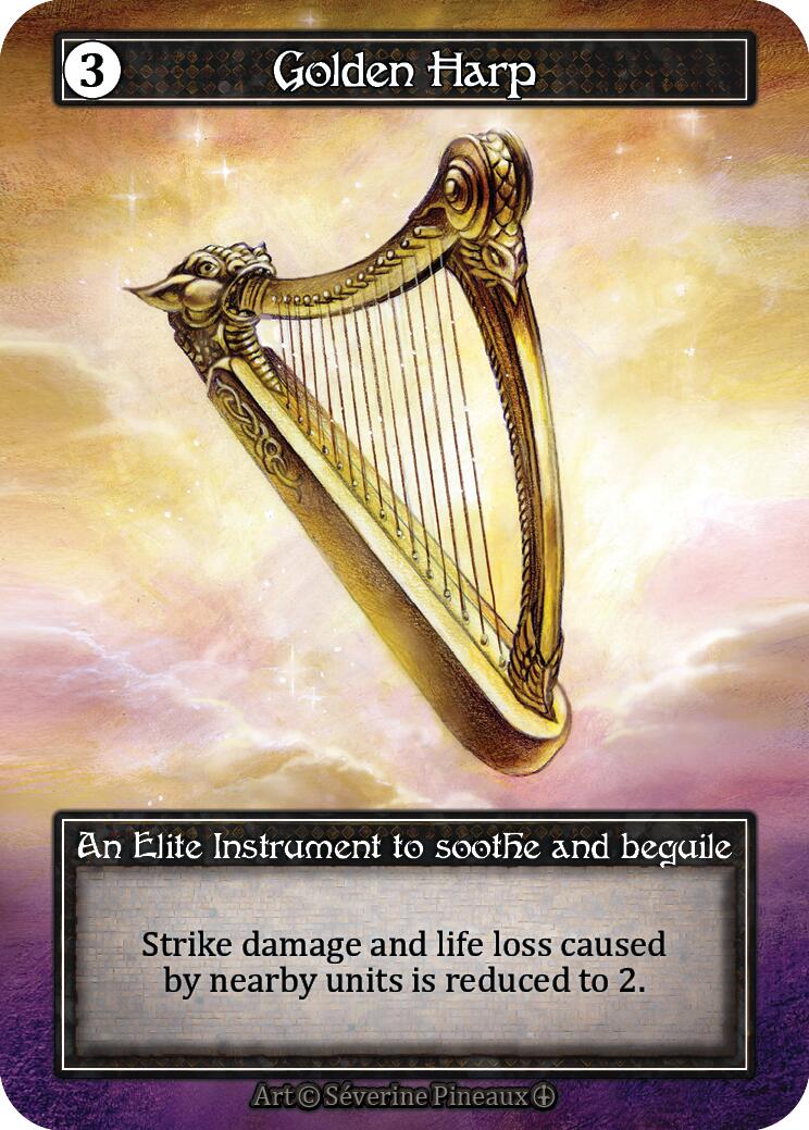 Golden Harp (Foil) [Arthurian Legends] | Exor Games New Glasgow