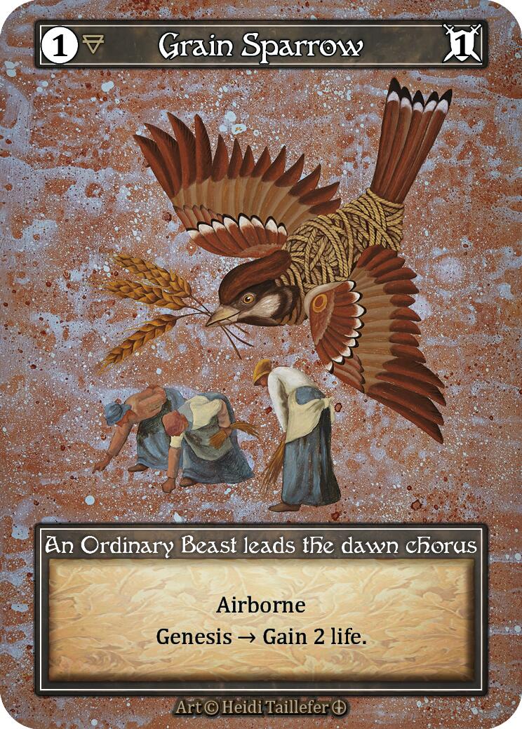 Grain Sparrow (Foil) [Arthurian Legends] | Exor Games New Glasgow