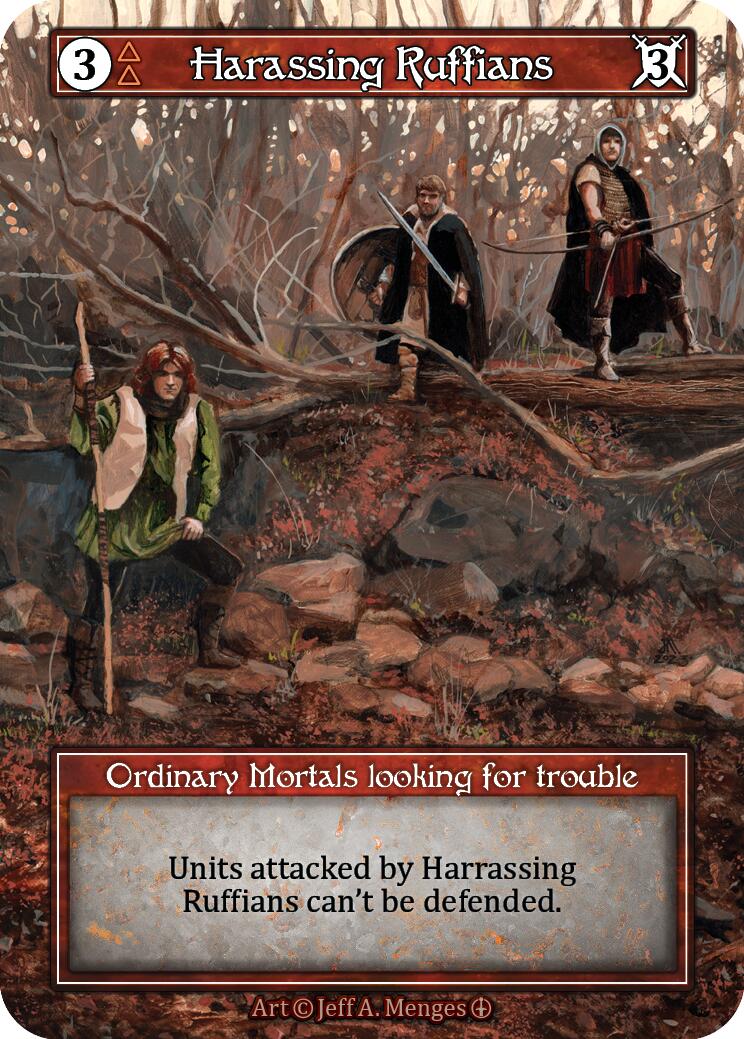 Harassing Ruffians (Foil) [Arthurian Legends] | Exor Games New Glasgow