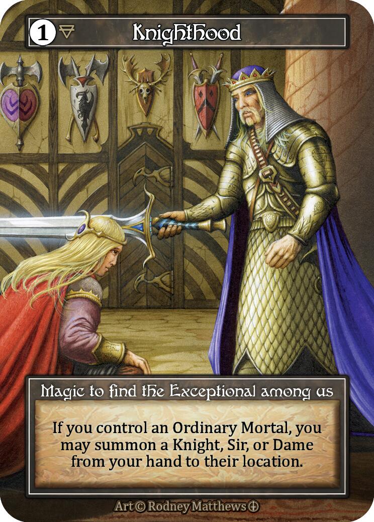 Knighthood (Foil) [Arthurian Legends] | Exor Games New Glasgow