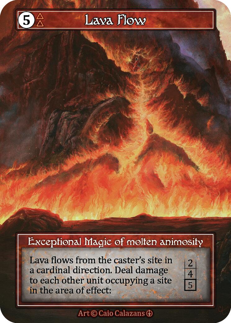 Lava Flow (Foil) [Arthurian Legends] | Exor Games New Glasgow
