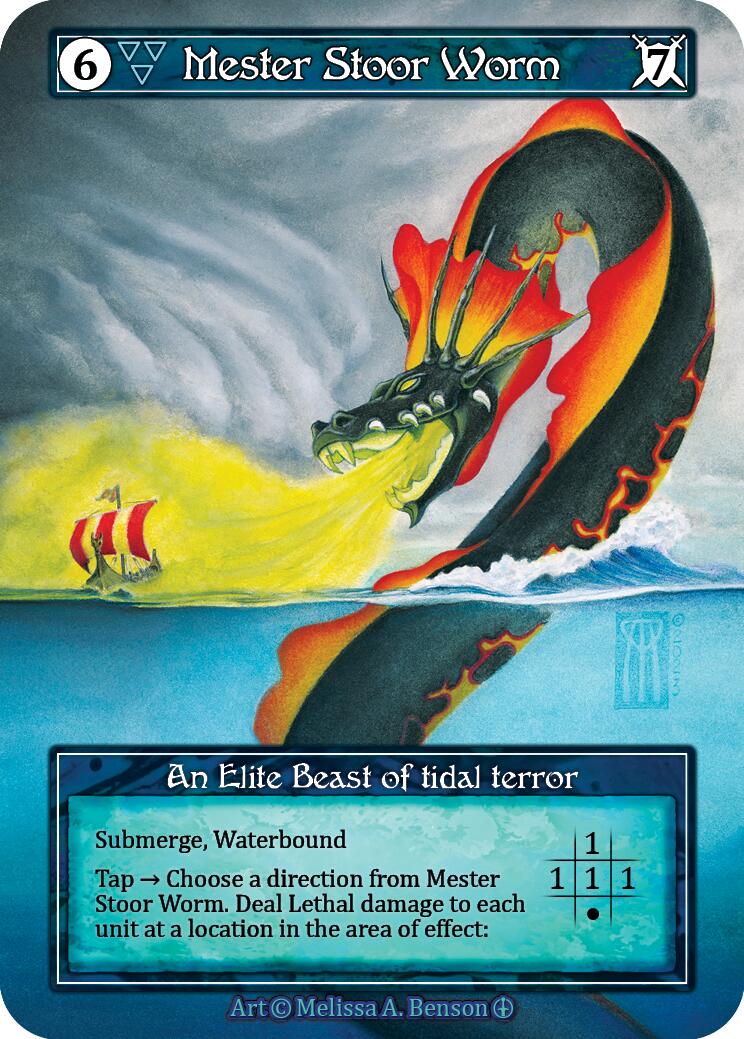 Mester Stoor Worm (Foil) [Arthurian Legends] | Exor Games New Glasgow