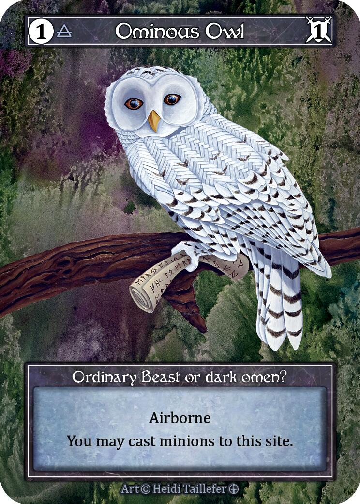 Ominous Owl (Foil) [Arthurian Legends] | Exor Games New Glasgow
