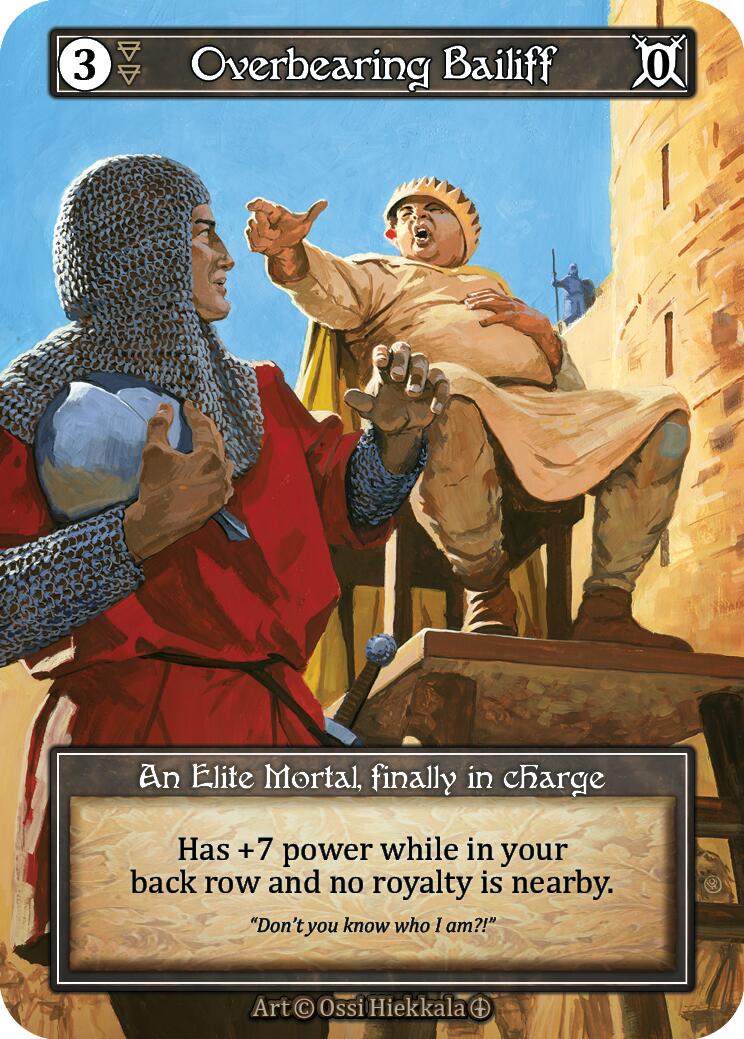 Overbearing Bailiff (Foil) [Arthurian Legends] | Exor Games New Glasgow