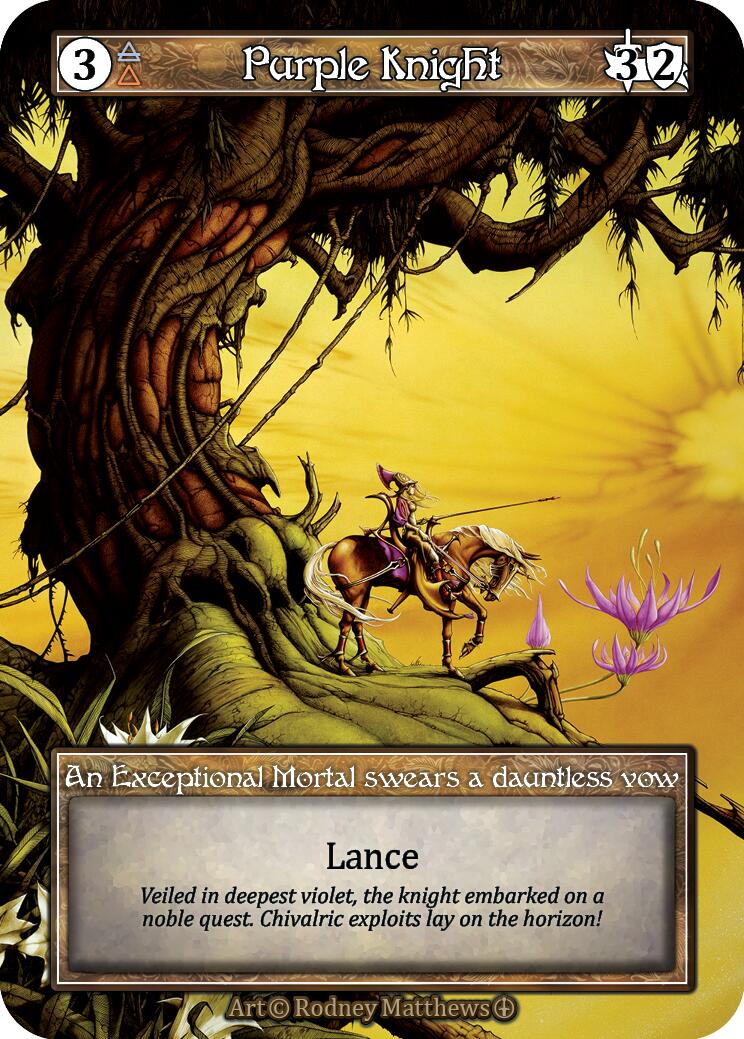 Purple Knight (Foil) [Arthurian Legends] | Exor Games New Glasgow