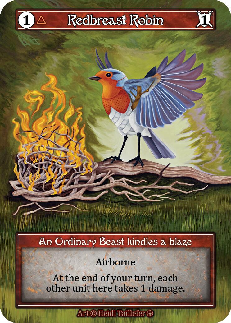 Redbreast Robin (Foil) [Arthurian Legends] | Exor Games New Glasgow