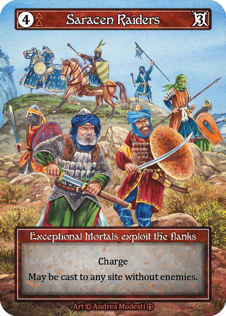 Saracen Raiders (Foil) [Arthurian Legends] | Exor Games New Glasgow