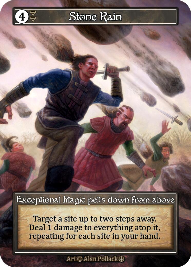 Stone Rain (Foil) [Arthurian Legends] | Exor Games New Glasgow