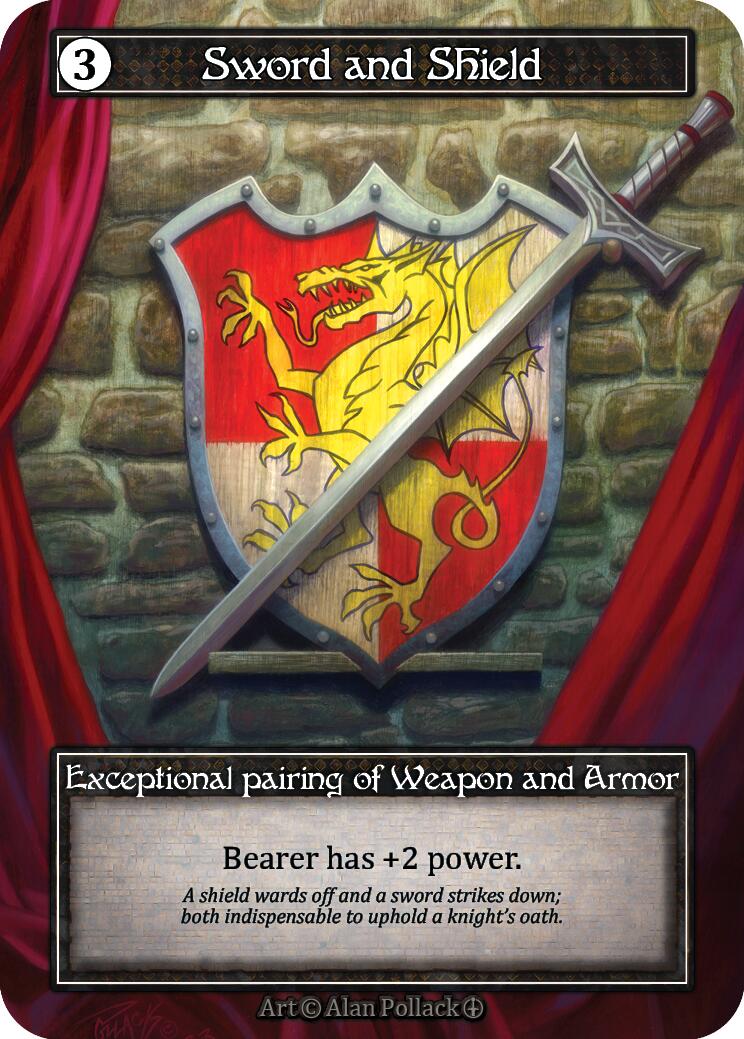 Sword and Shield (Foil) [Arthurian Legends] | Exor Games New Glasgow