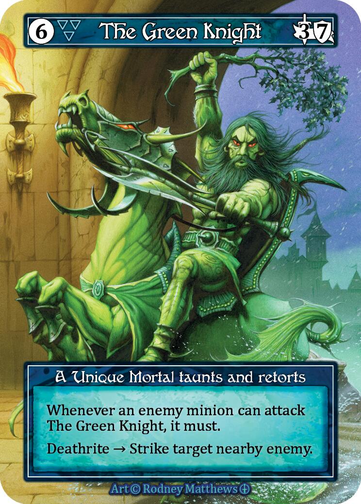 The Green Knight (Foil) [Arthurian Legends] | Exor Games New Glasgow