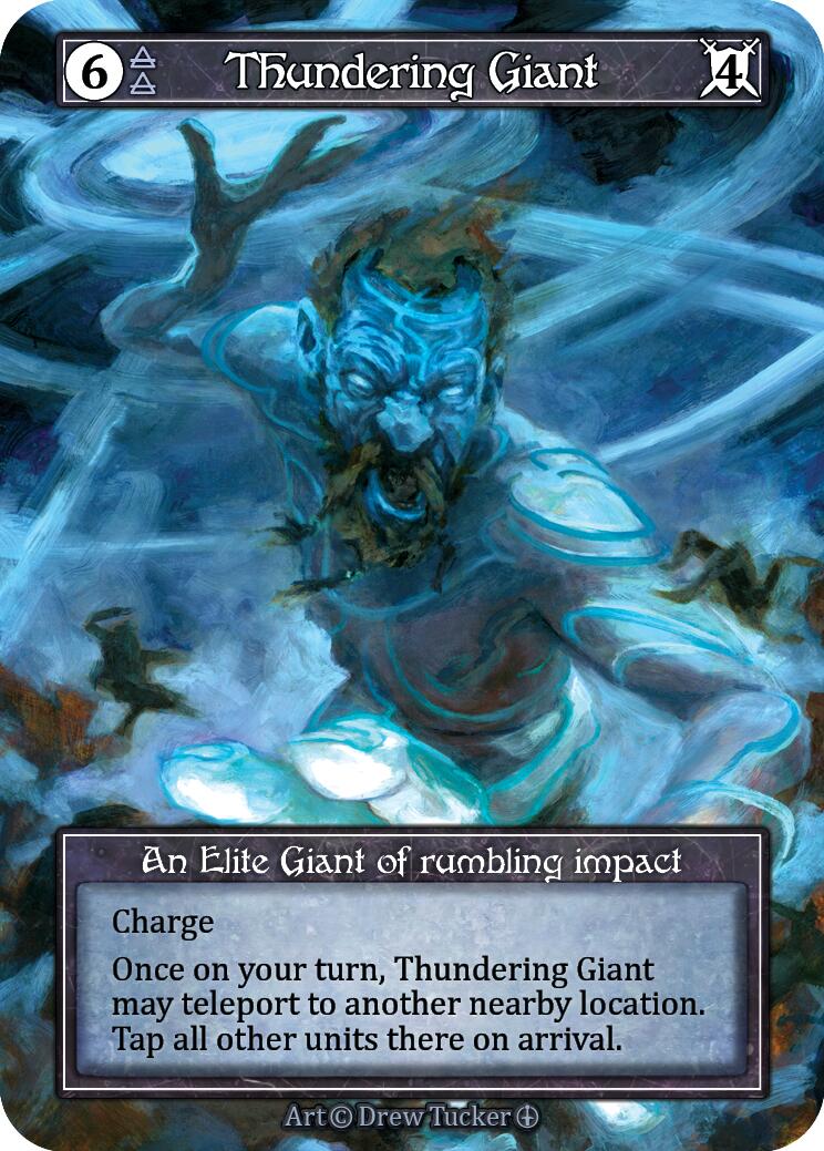 Thundering Giant (Foil) [Arthurian Legends] | Exor Games New Glasgow