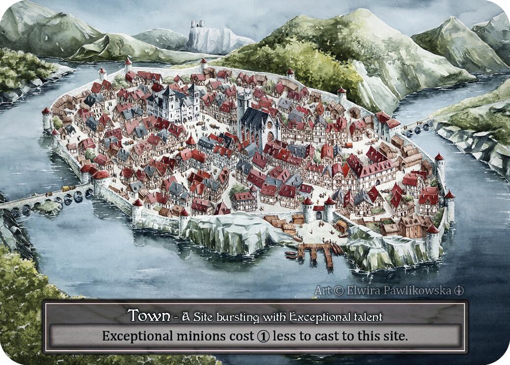Town (Foil) [Arthurian Legends] | Exor Games New Glasgow