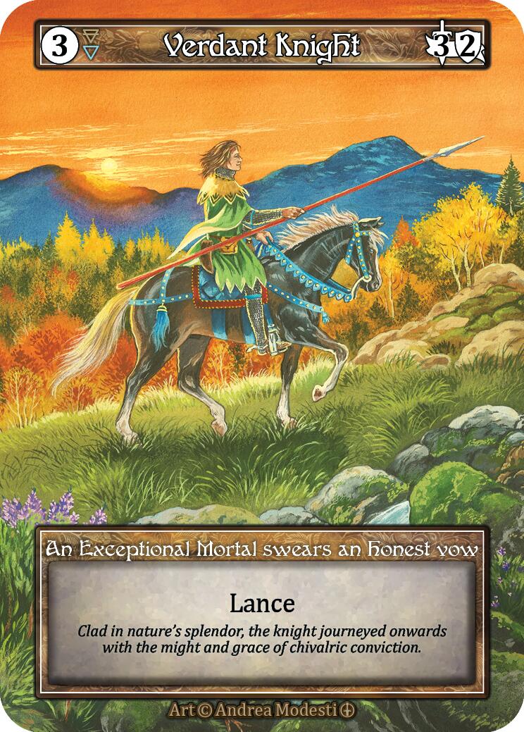Verdant Knight (Foil) [Arthurian Legends] | Exor Games New Glasgow