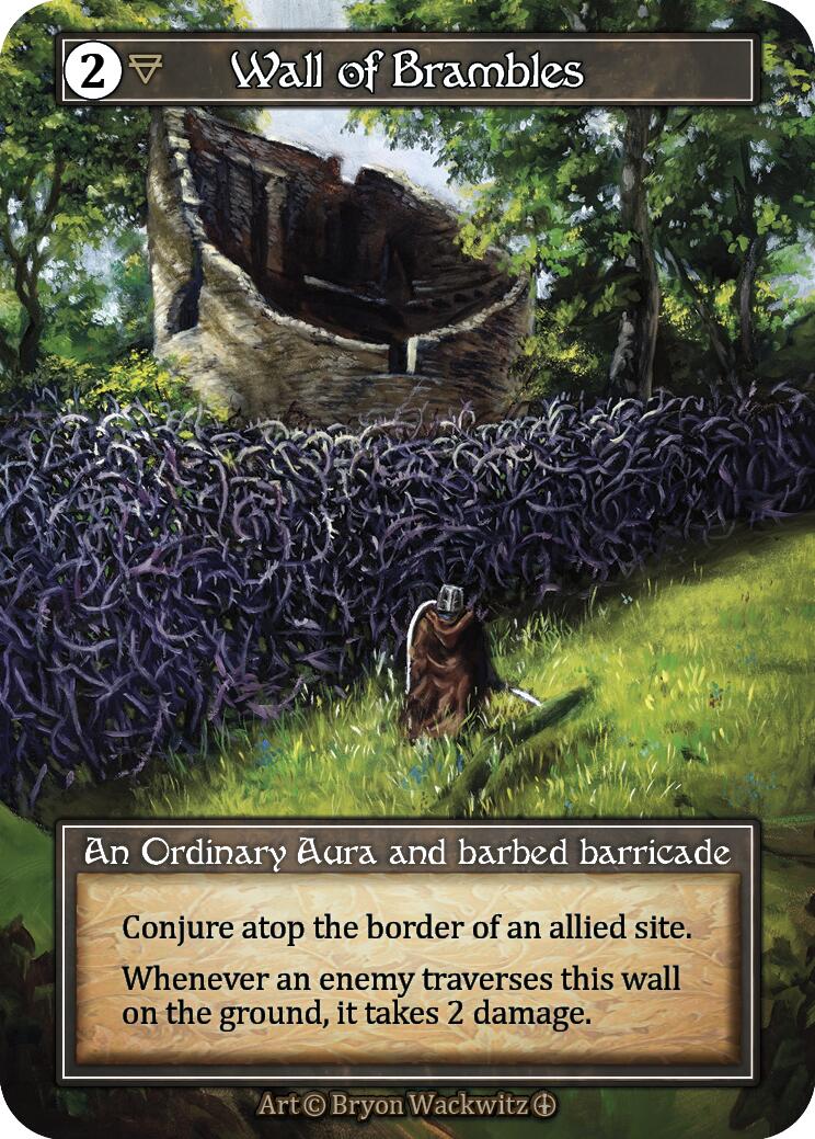 Wall of Brambles (Foil) [Arthurian Legends] | Exor Games New Glasgow
