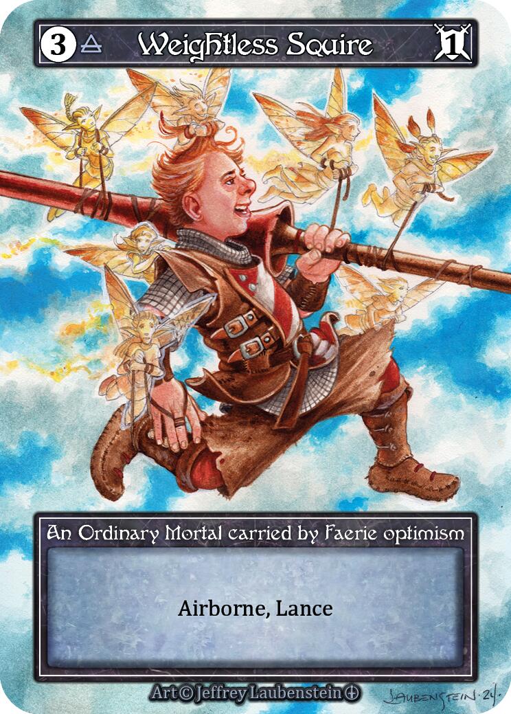 Weightless Squire (Foil) [Arthurian Legends] | Exor Games New Glasgow