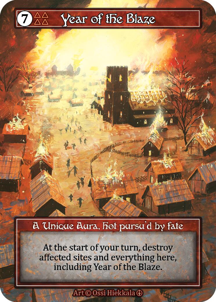 Year of the Blaze (Foil) [Arthurian Legends] | Exor Games New Glasgow
