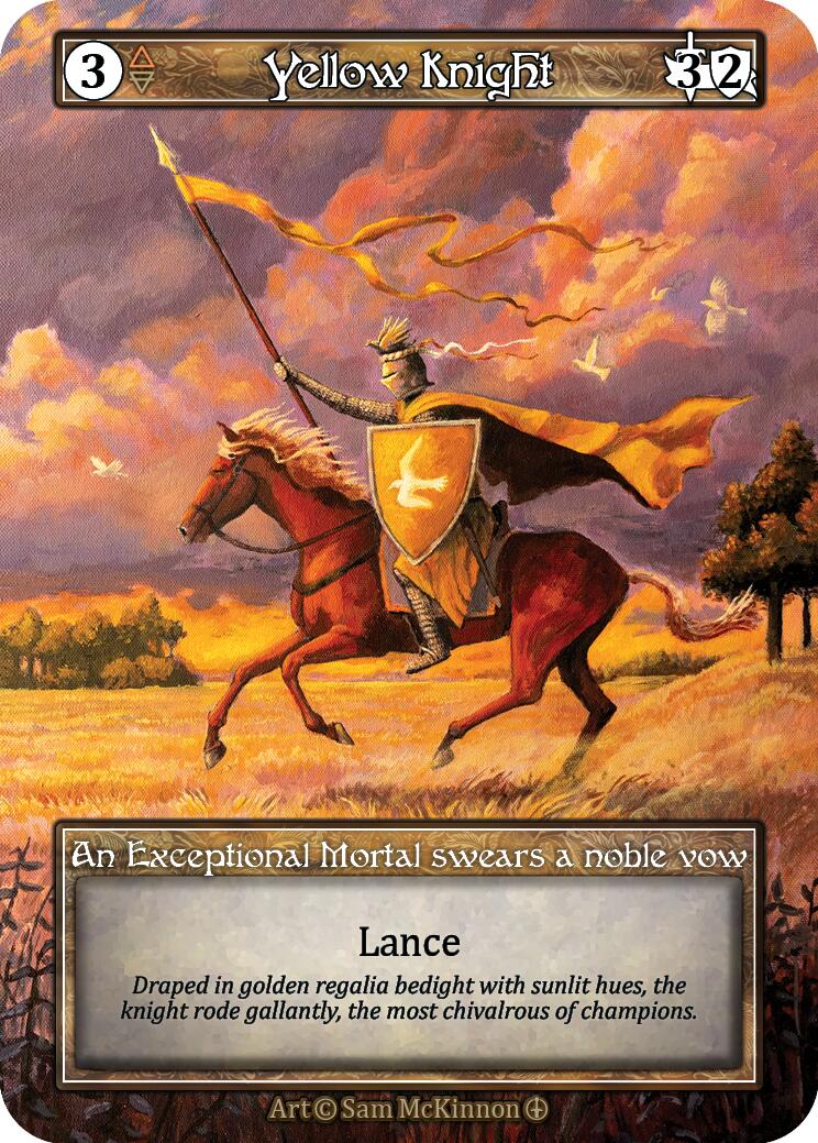 Yellow Knight (Foil) [Arthurian Legends] | Exor Games New Glasgow
