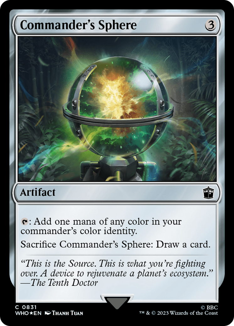 Commander's Sphere (Surge Foil) [Doctor Who] | Exor Games New Glasgow