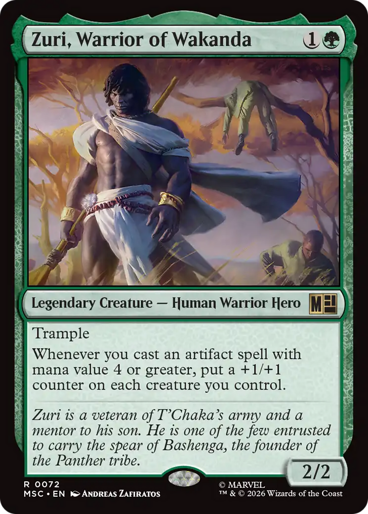 Zuri, Warrior of Wakanda (Surge Foil) [Marvel Super Heroes Commander] | Exor Games New Glasgow