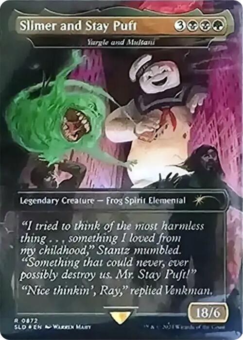 Slimer and Stay Puft - Yargle and Multani (Rainbow Foil) [Secret Lair Drop Series] | Exor Games New Glasgow