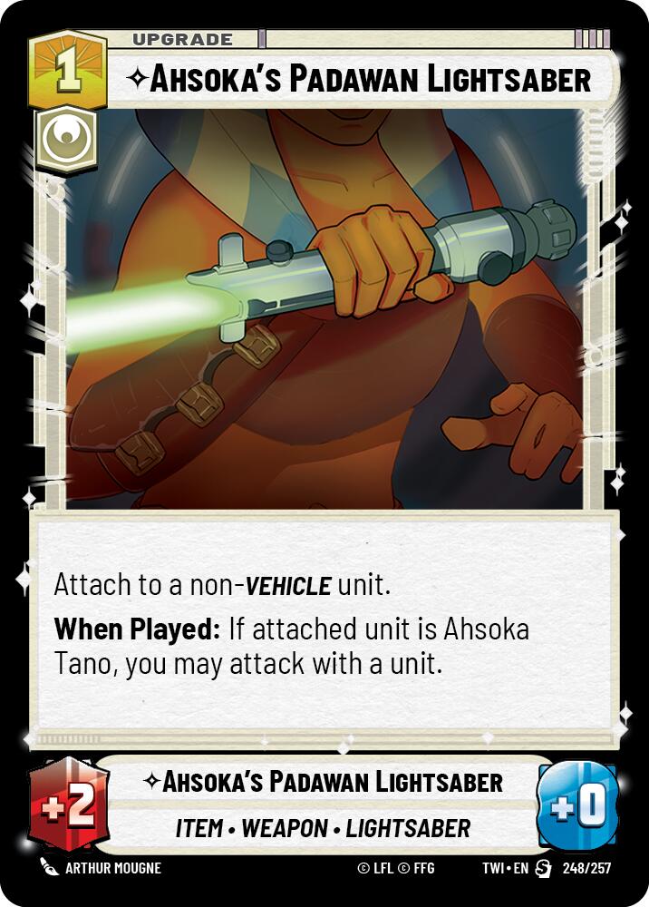 Ahsoka's Padawan Lightsaber (248/257) [Twilight of the Republic] | Exor Games New Glasgow