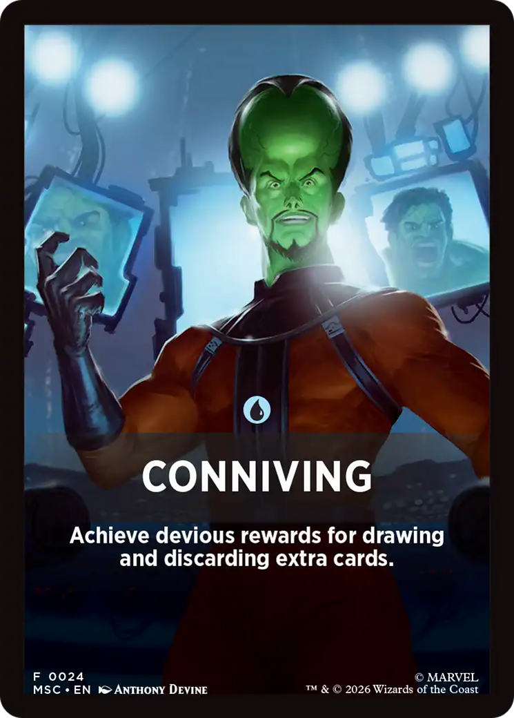 Conniving Theme Card [Marvel Super Heroes Commander] | Exor Games New Glasgow