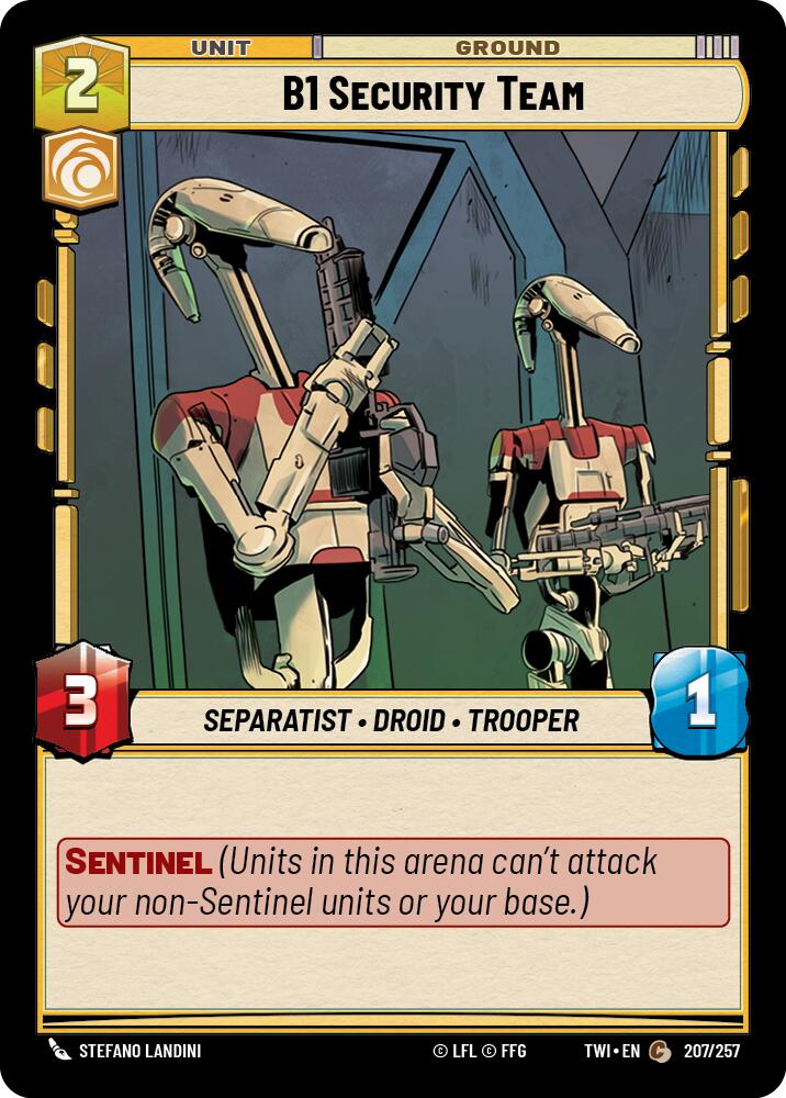 B1 Security Team (207/257) (207/257) [Twilight of the Republic] | Exor Games New Glasgow