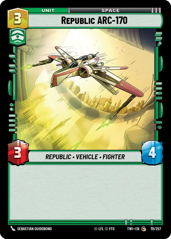 Republic ARC-170 (111/257) (111/257) [Twilight of the Republic] | Exor Games New Glasgow