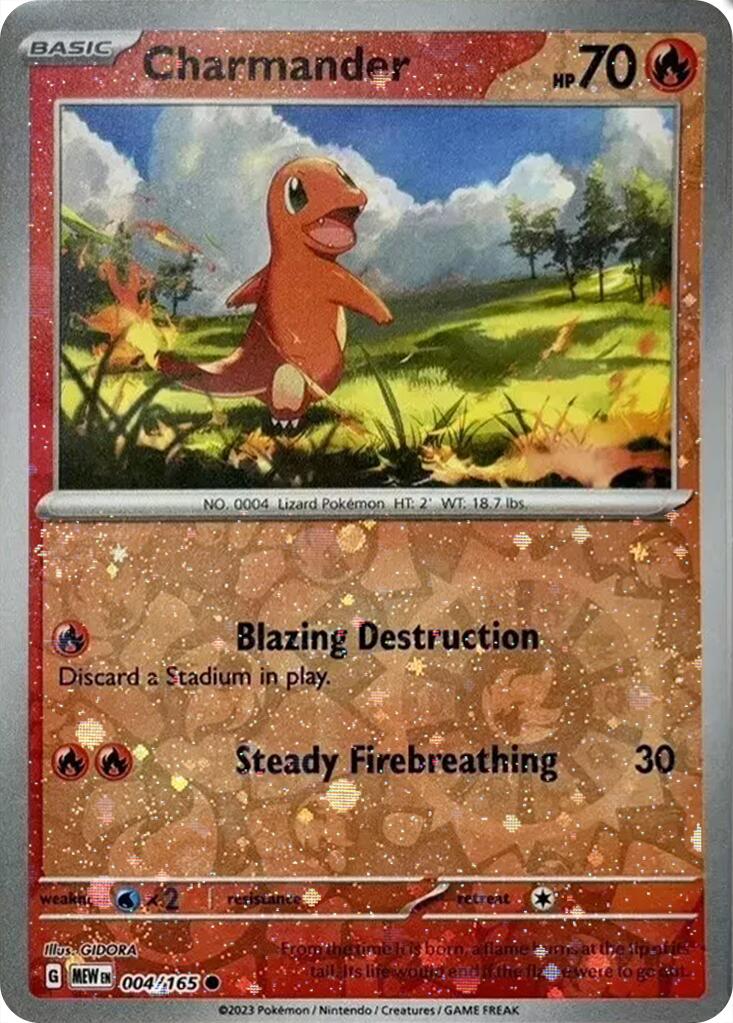 Charmander (004/165) (Cosmos Holo) (Costco Exclusive) [Miscellaneous Cards] | Exor Games New Glasgow