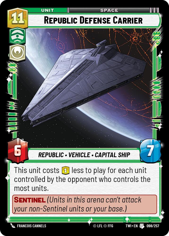 Republic Defense Carrier (098/257) (098/257) [Twilight of the Republic] | Exor Games New Glasgow