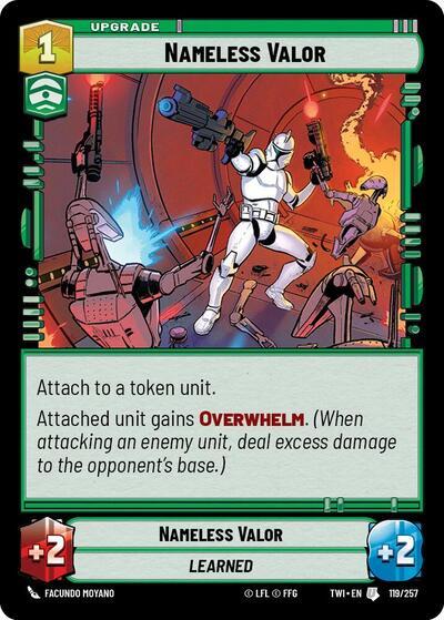 Nameless Valor (119/257) (119/257) [Twilight of the Republic] | Exor Games New Glasgow