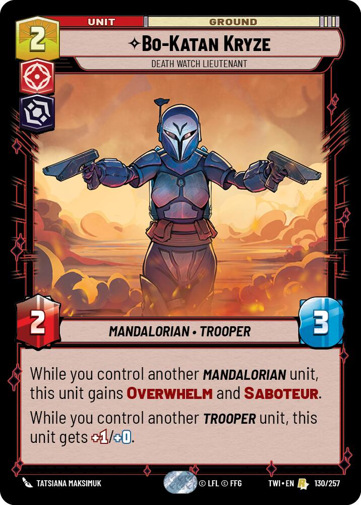 Bo-Katan Kryze - Death Watch Lieutenant (130/257) (130/257) [Twilight of the Republic] | Exor Games New Glasgow