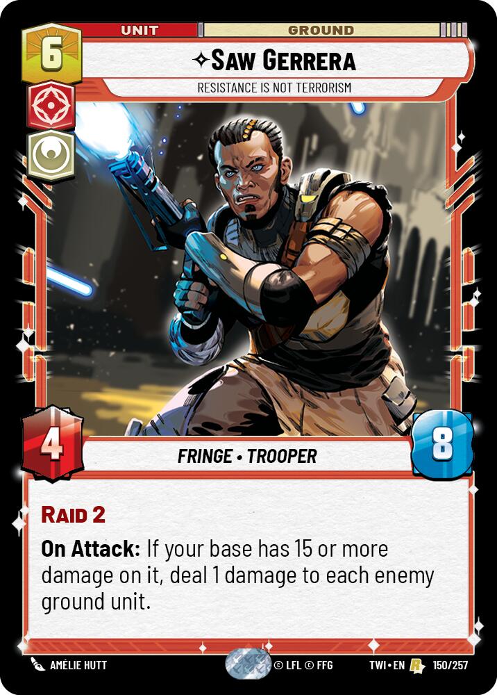 Saw Gerrera - Resistance is Not Terrorism (150/257) (150/257) [Twilight of the Republic] | Exor Games New Glasgow