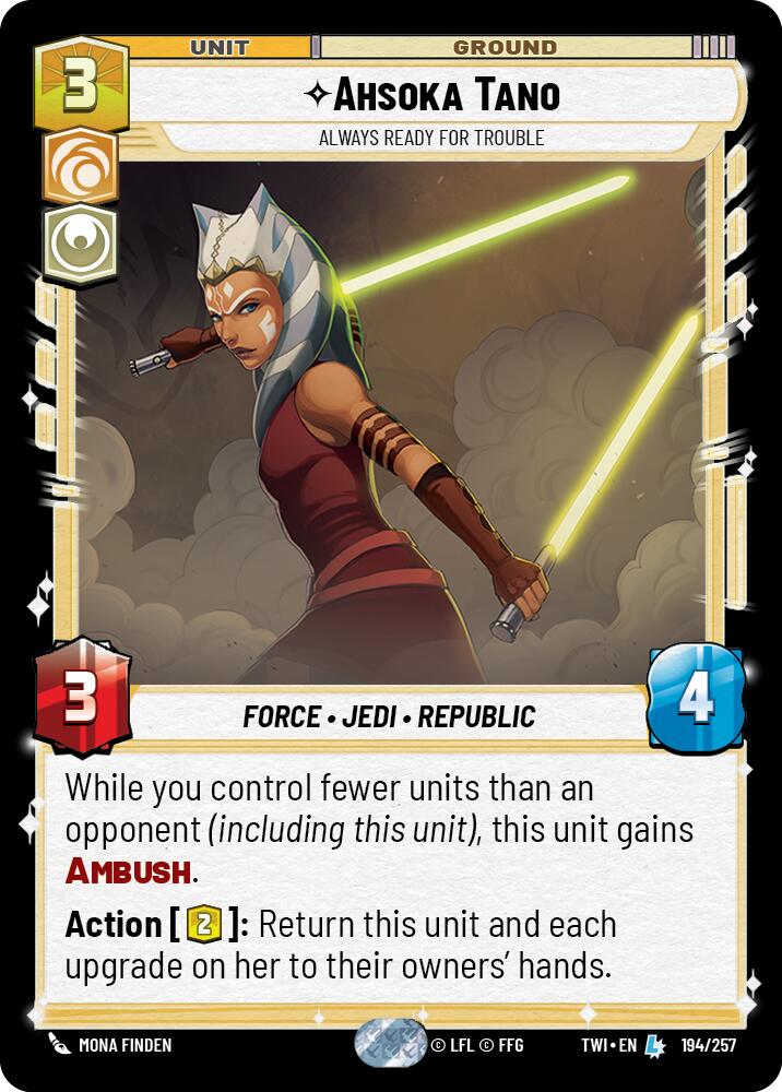 Ahsoka Tano - Always Ready For Trouble (194/257) (194/257) [Twilight of the Republic] | Exor Games New Glasgow